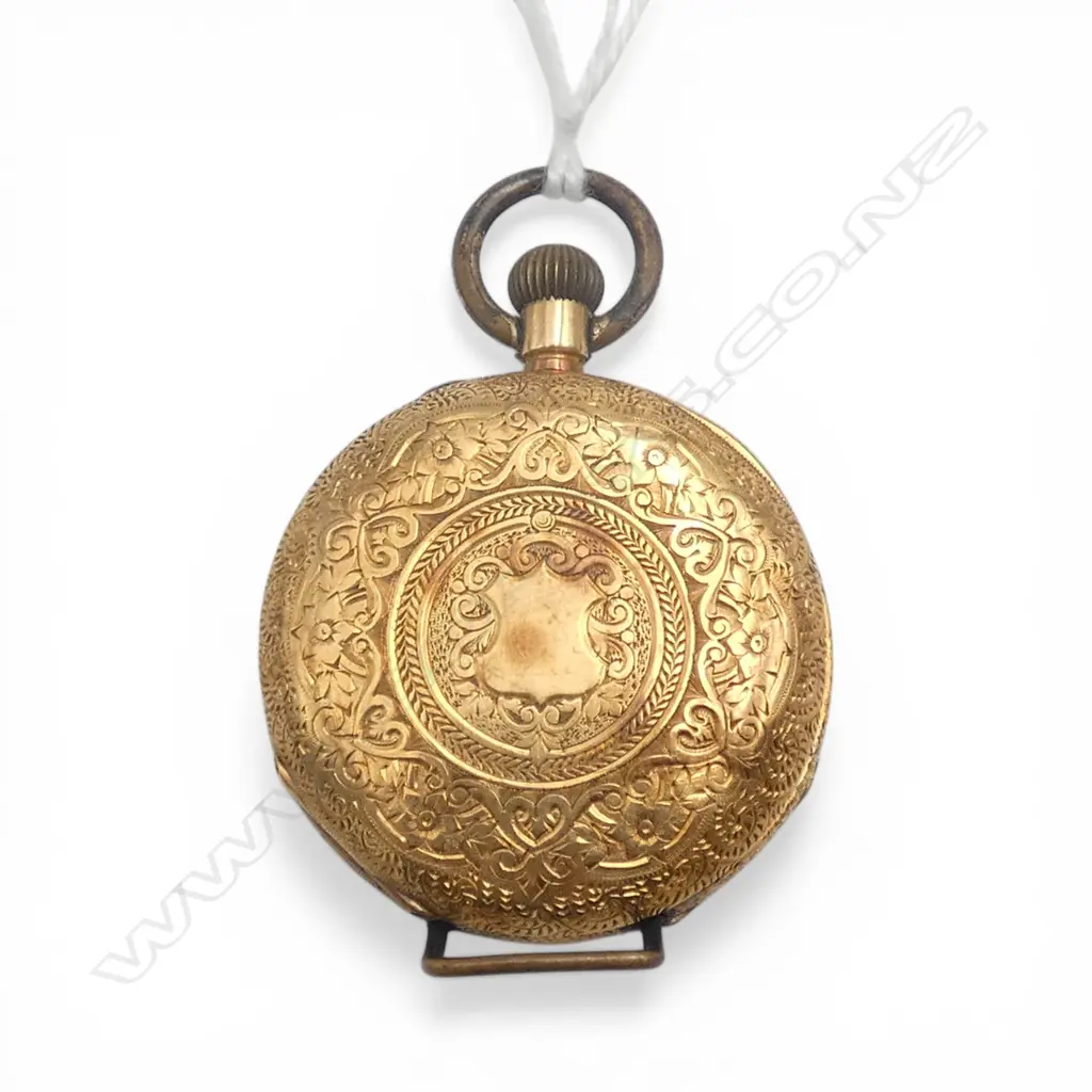 18CT POCKET WATCH INCL. DUST COVER 27.5gms Image 1++