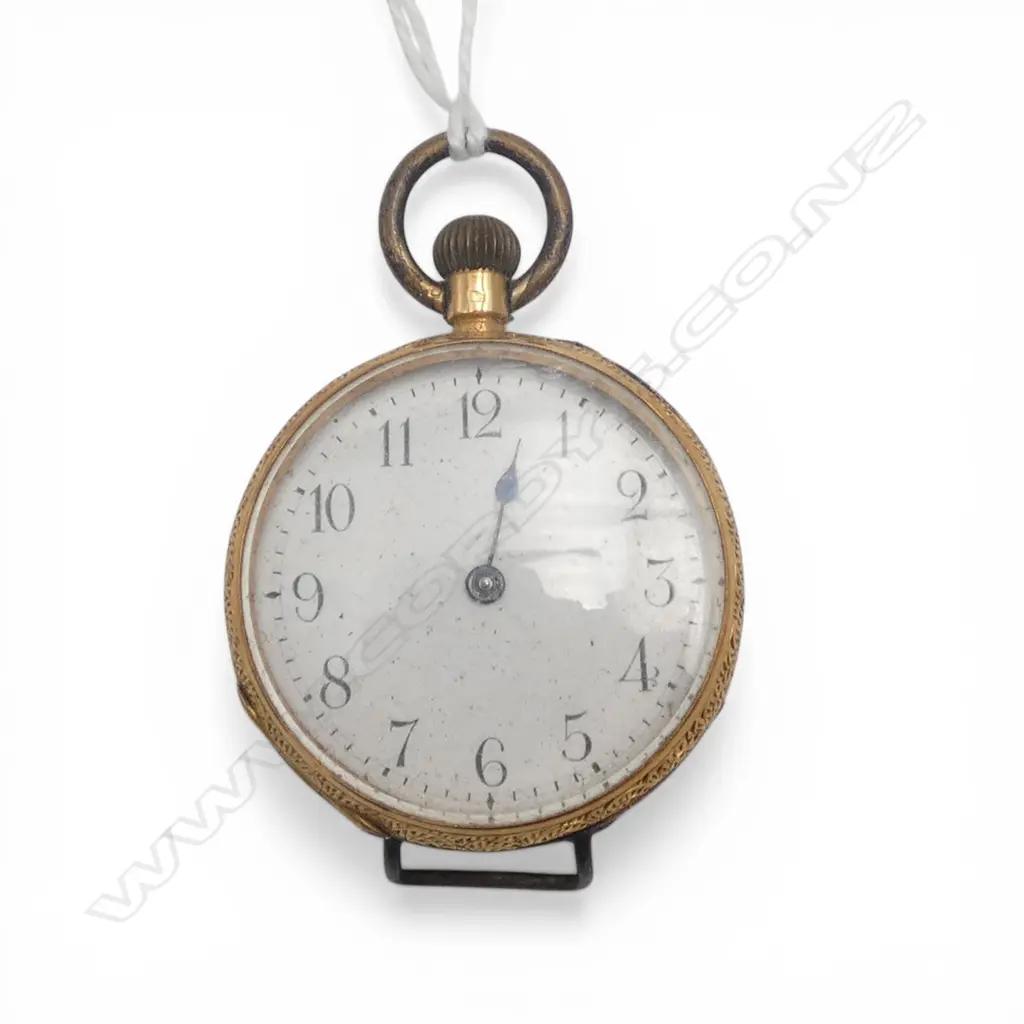 18CT POCKET WATCH INCL. DUST COVER 27.5gms Image 1++