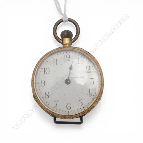 18CT POCKET WATCH INCL. DUST COVER 27.5gms