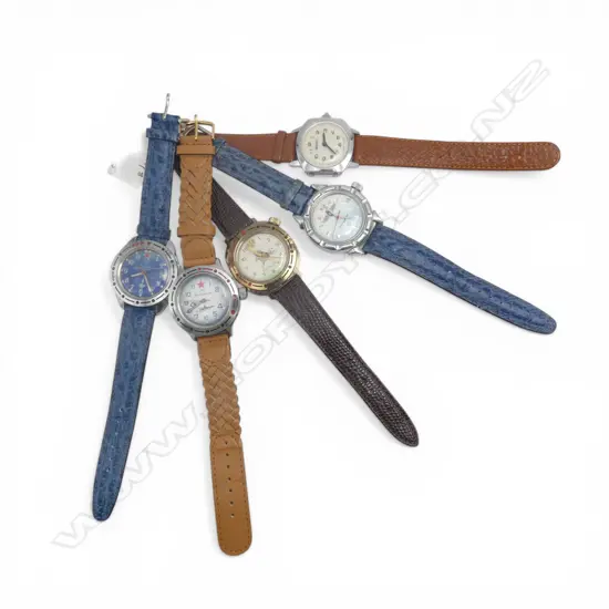 5 RUSSIAN GENTS WRISTWATCHES