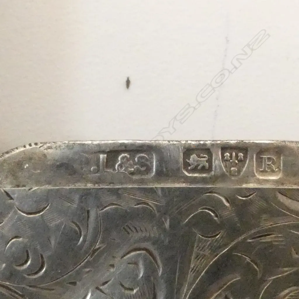 SILVER ENGRAVED LGE VESTA Chester 1900 29gms Image 1++
