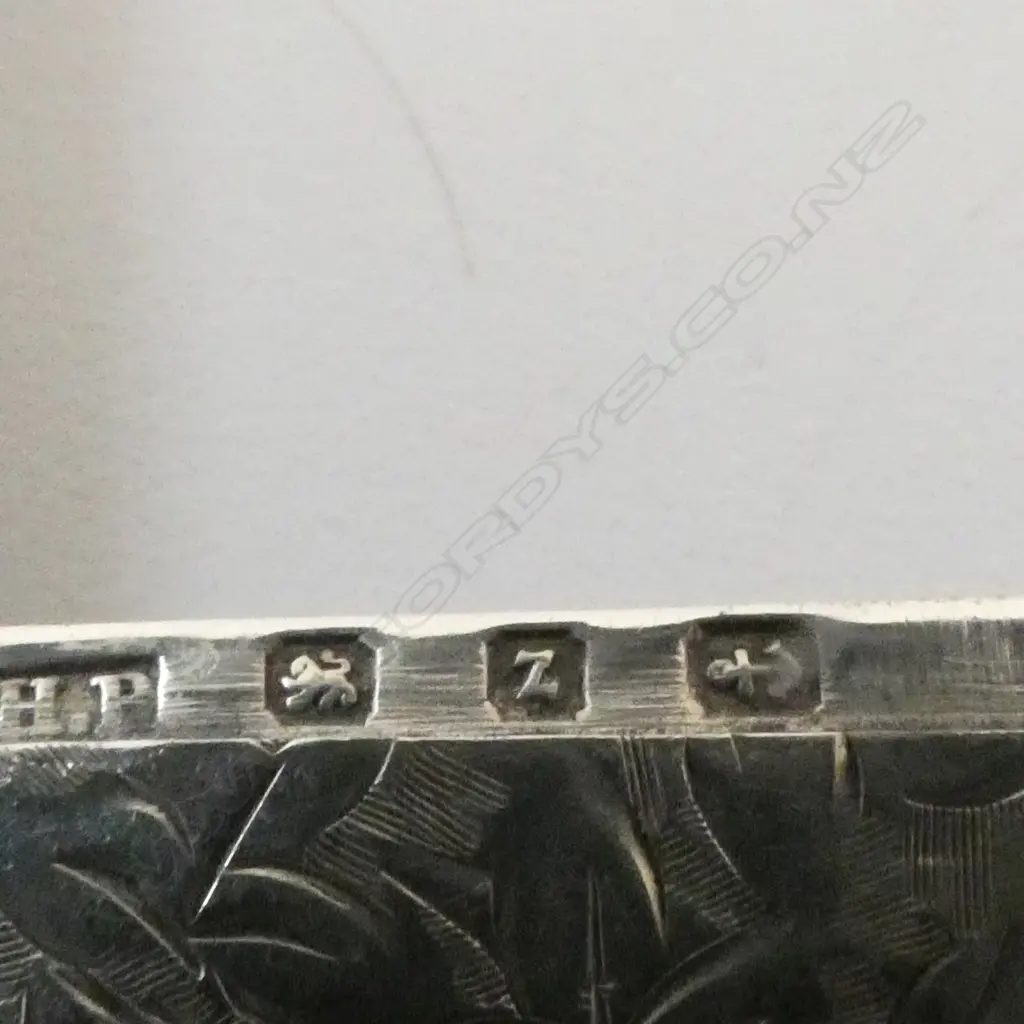 SILVER ENGRAVED LGE VESTA Birmingham 1899 24gms Image 1++