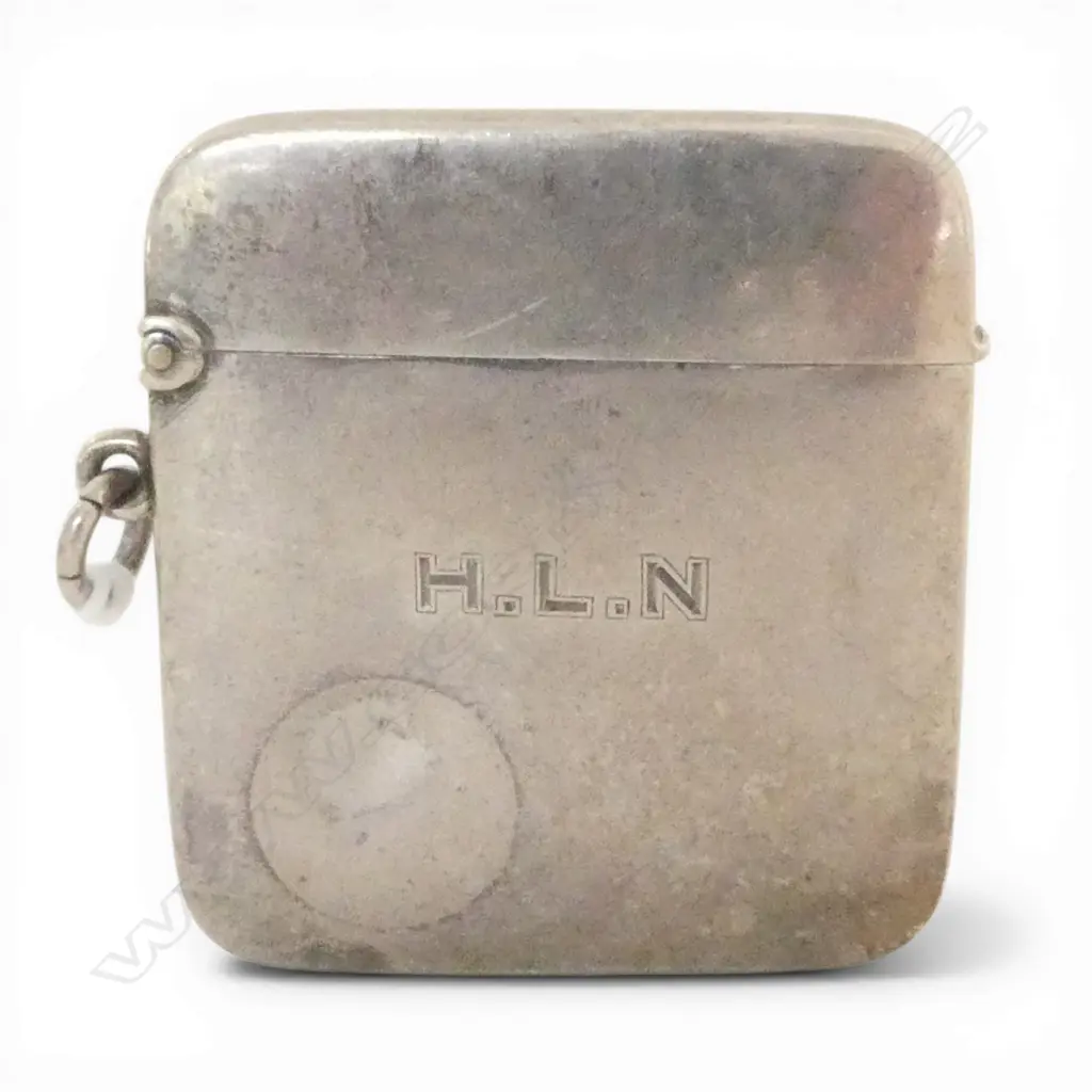 SILVER PLAIN LGE VESTA Birmingham 1924 35.5gms Image 1++