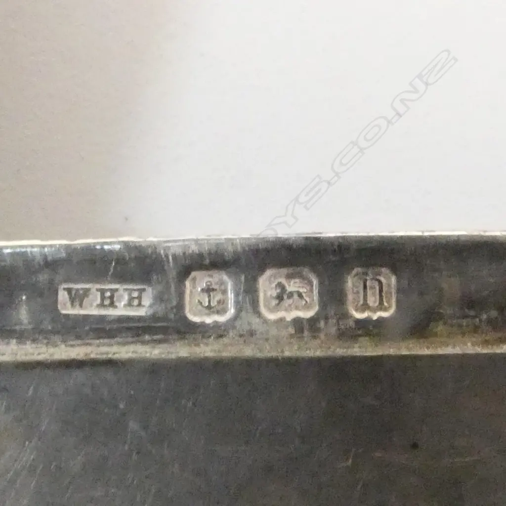 SILVER PLAIN VESTA Birmingham 1912 38.6gms Image 1++