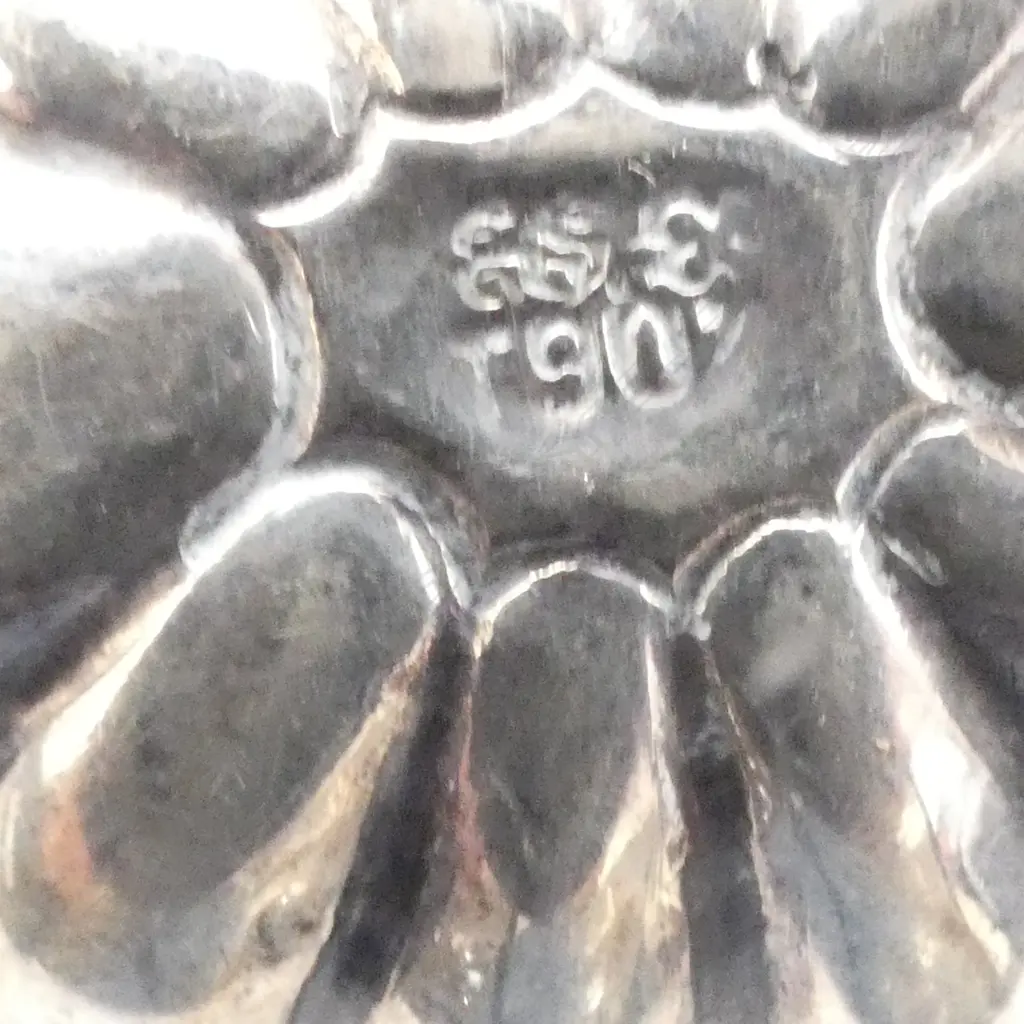 SILVER (testing 80%) SMALL PUMPKIN PILL BOX Image 1++