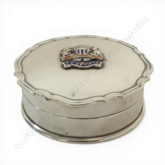 S/SILVER BOX SS ORVIETO ORIENT STEAM NAVIGATION CO BIRMINGHAM 1921 36.6GMS