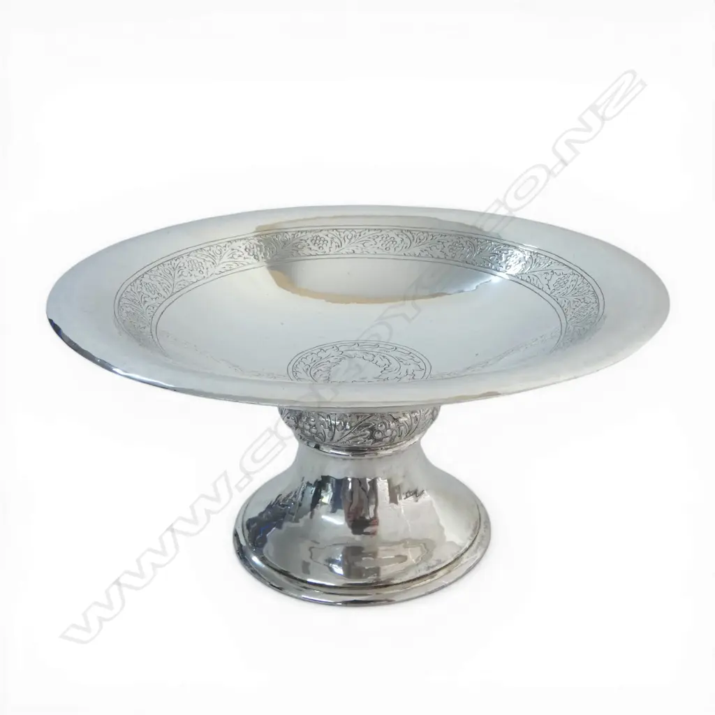 S/SILVER COMPORT WITH GEORGE V HALLMARKS SEARLER  CO MAKER LONDON 1935 222.7GMS Image 1++