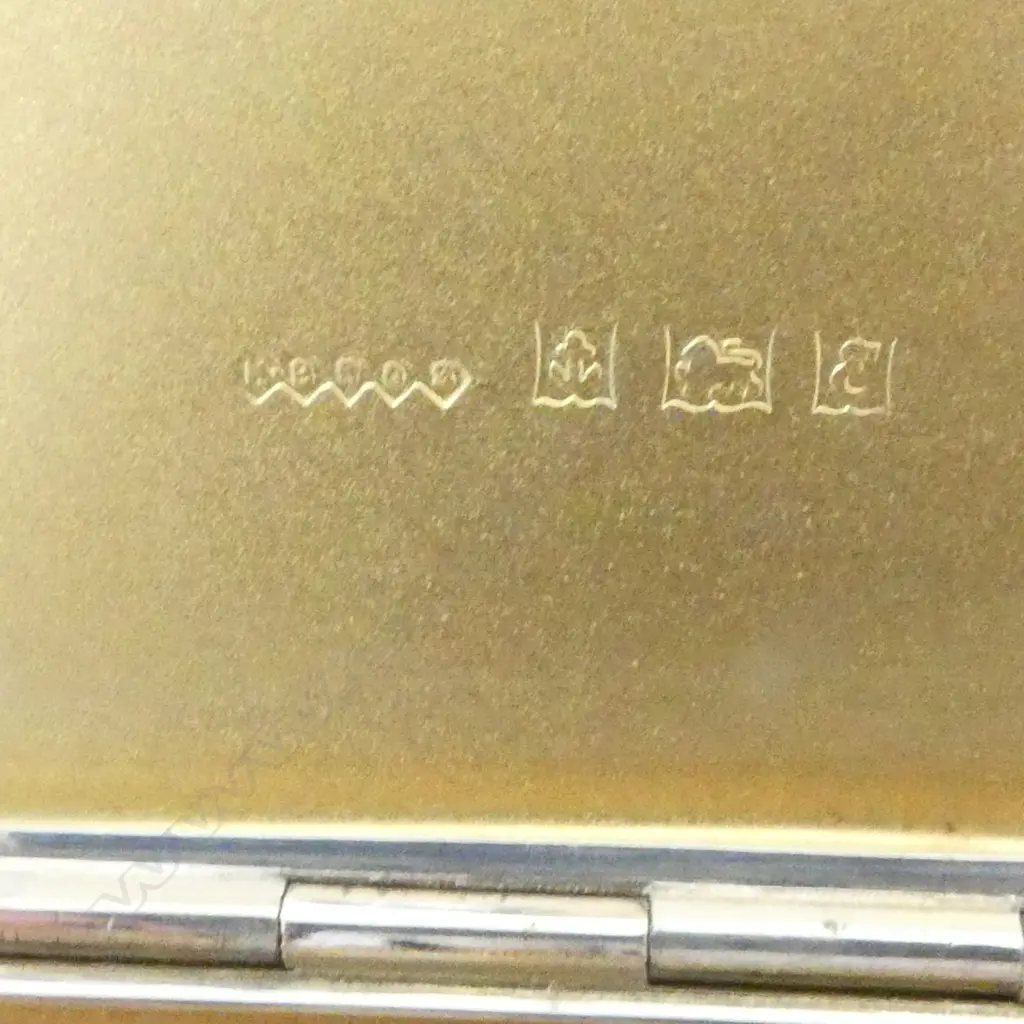 S/SILVER CIG CASE BIRMINGHAM 1954 153.7GMS Image 1++