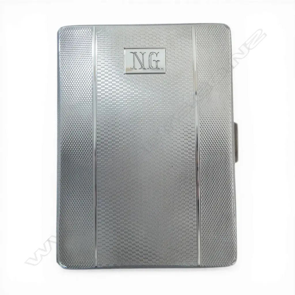 S/SILVER CIG CASE BIRMINGHAM 1954 153.7GMS Image 1++