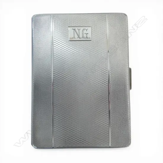 S/SILVER CIG CASE BIRMINGHAM 1954 153.7GMS