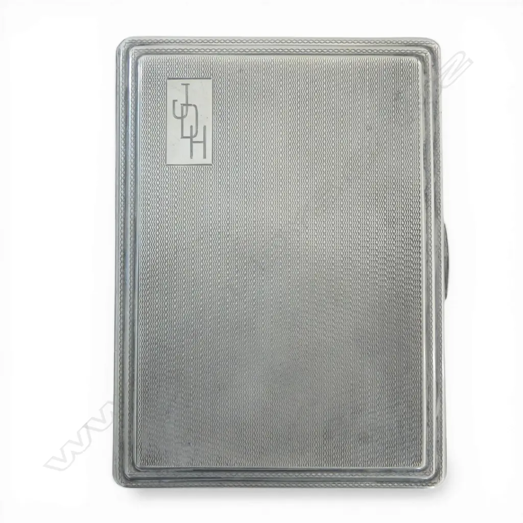 STG SILVER CIG. CASE, CHESTER 1944, 172gms Image 1++