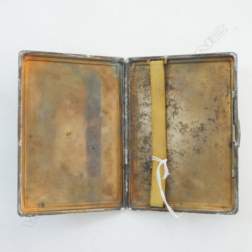 STG SILVER CIG. CASE, CHESTER 1944, 172gms Image 1++