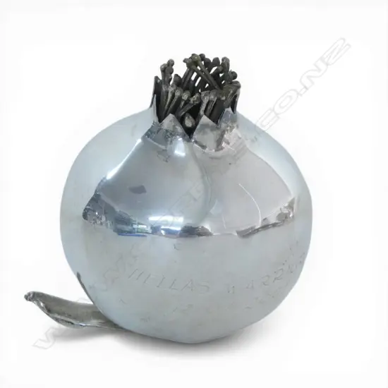 925 SILVER FRUIT ORN SHIPPING HELLAS WARRIOR 26.8GMS