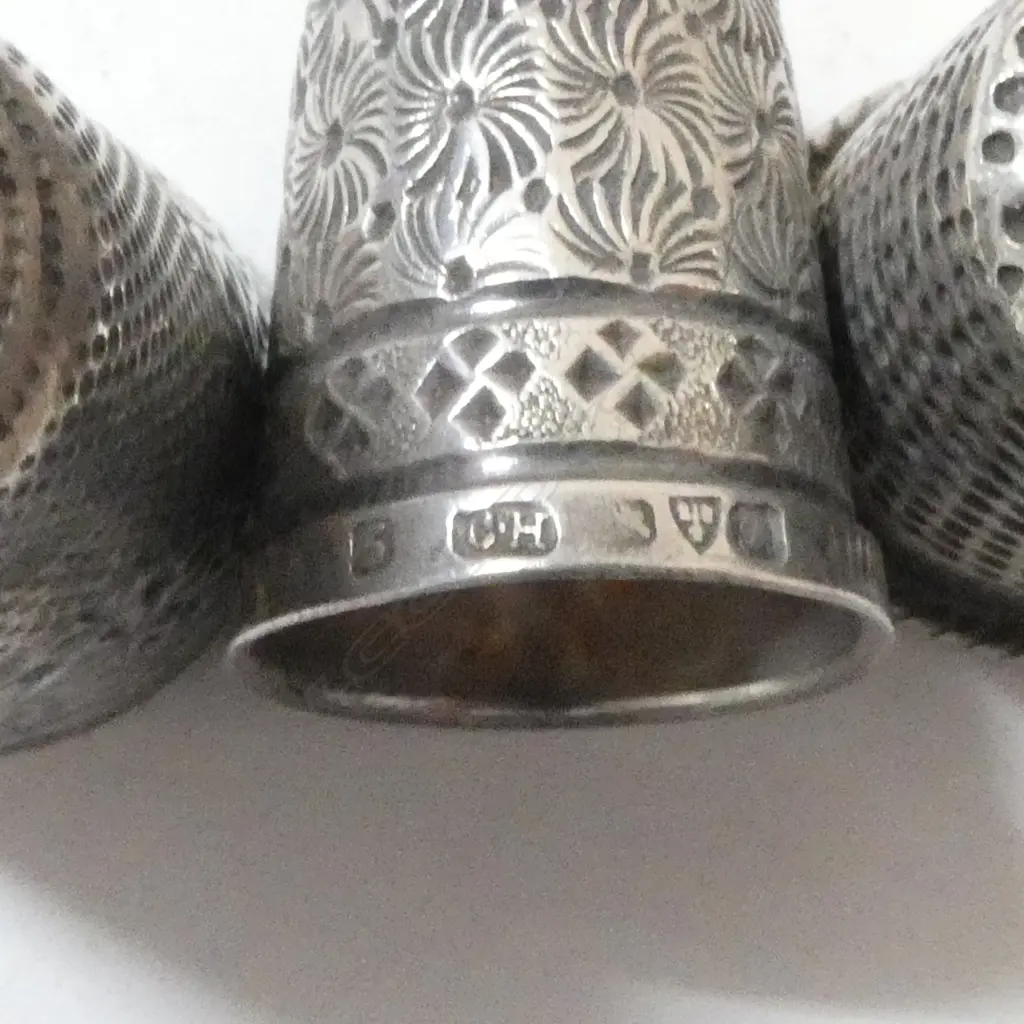 3 STG SILVER THIMBLES 22gms Image 1++