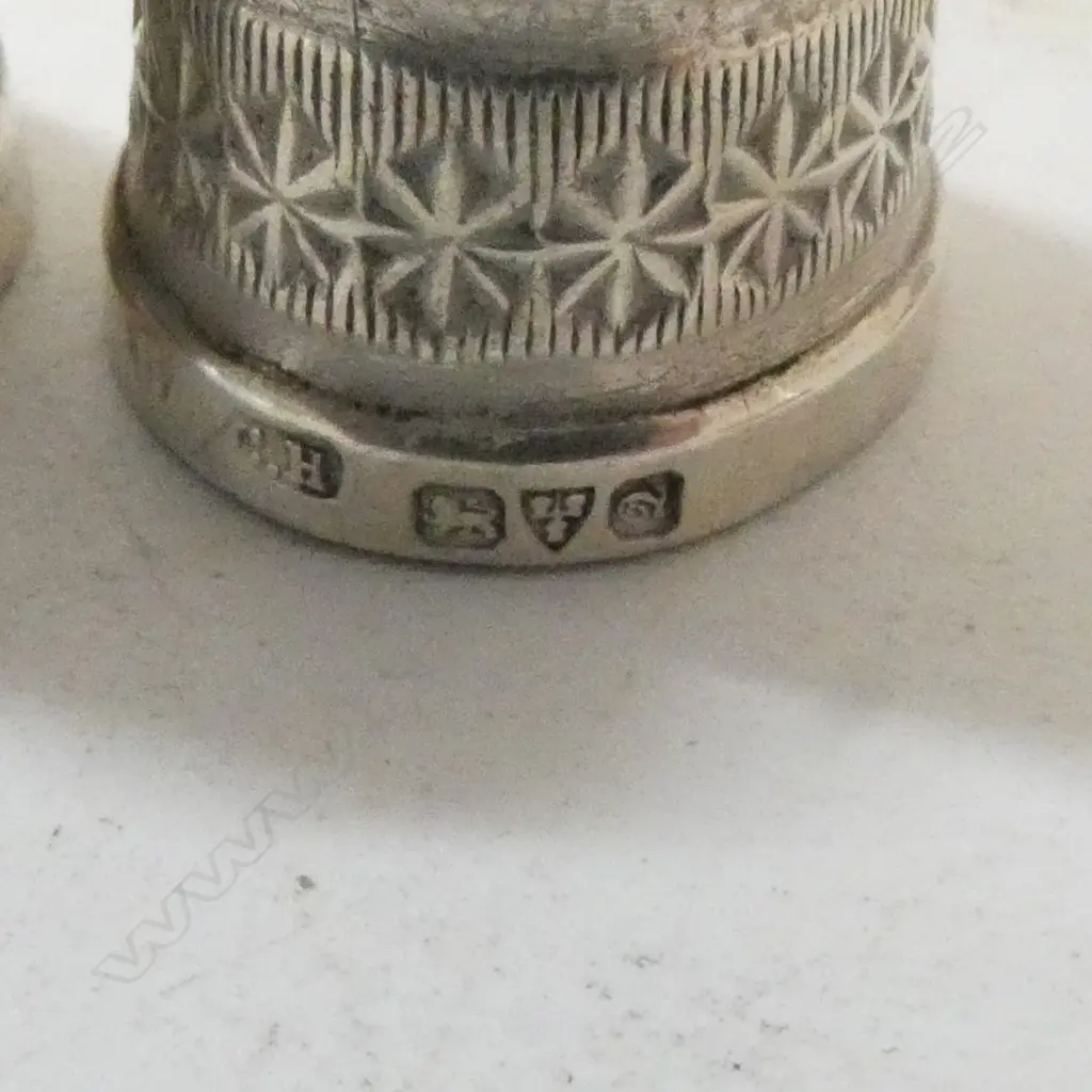 3 STG SILVER THIMBLES 13gms Image 1++