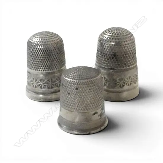 3 STG SILVER THIMBLES 13gms