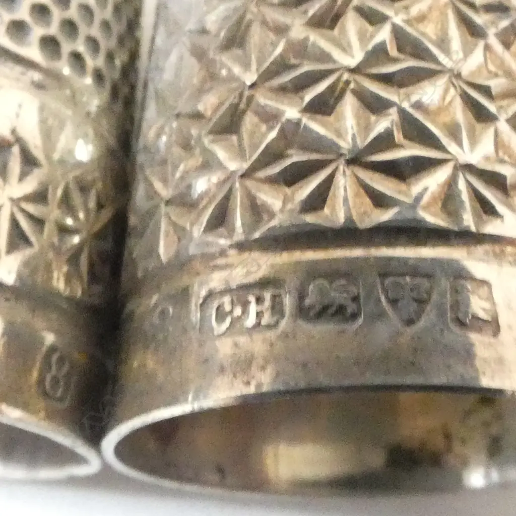3 STG SILVER THIMBLES 11gms Image 1++