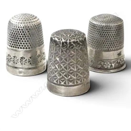 3 STG SILVER THIMBLES 11gms