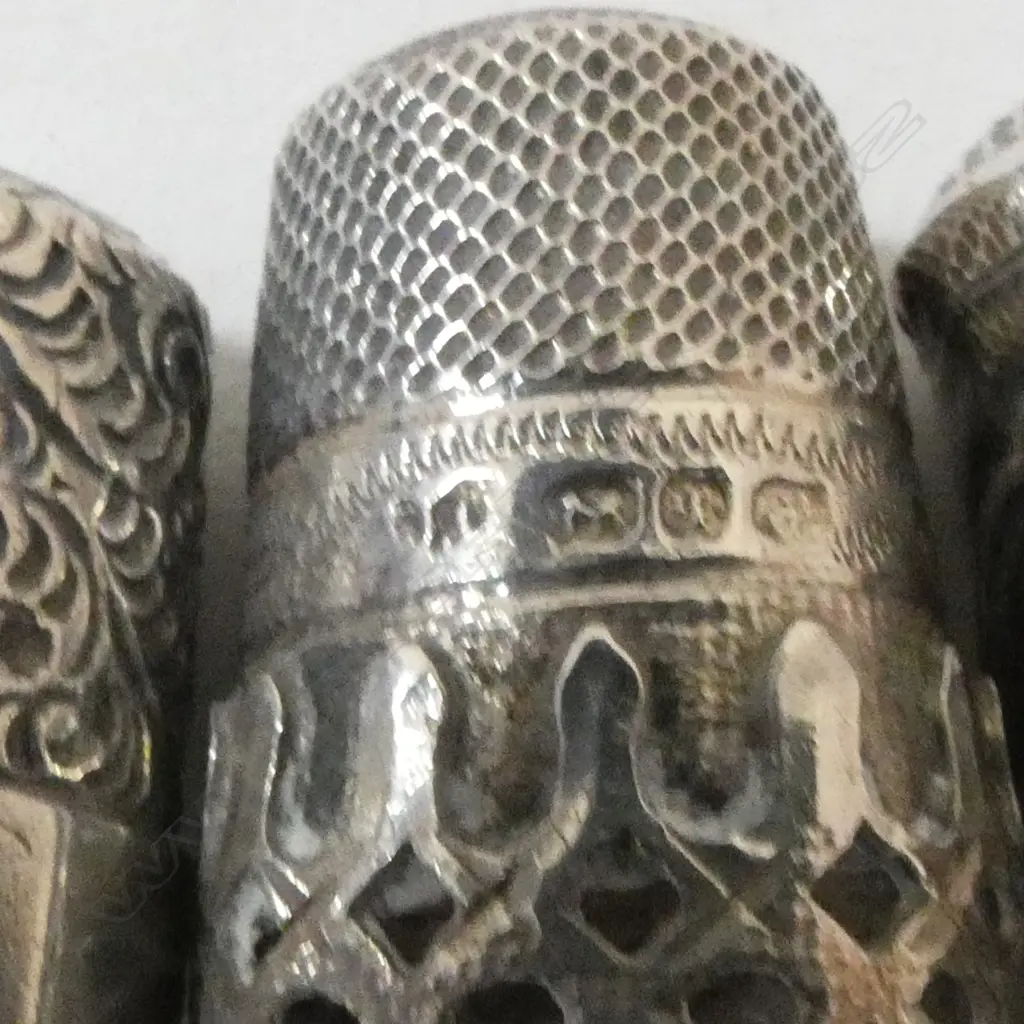 3 STG SILVER THIMBLES 11gms Image 1++