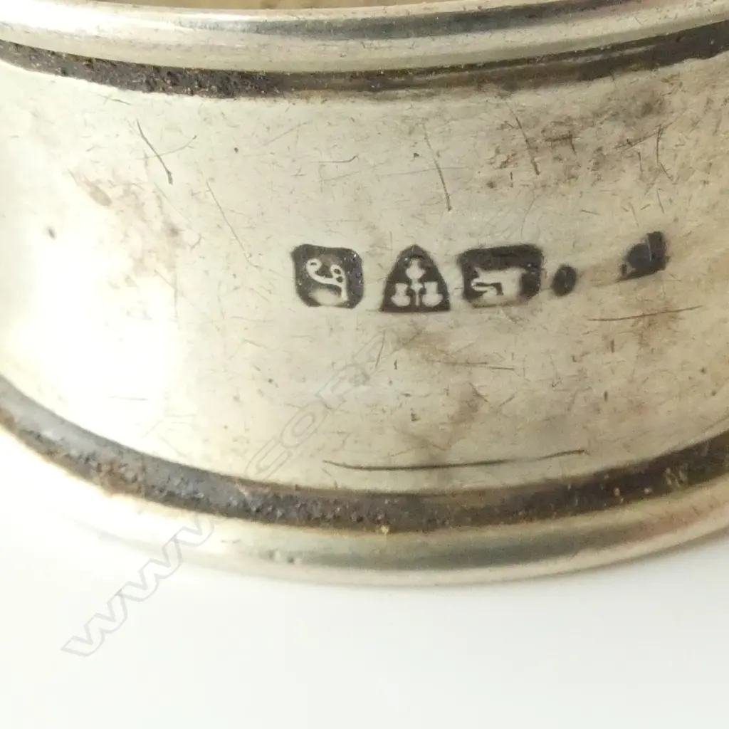 6 STG SILVER NAPKIN RINGS, 86gms Image 1++