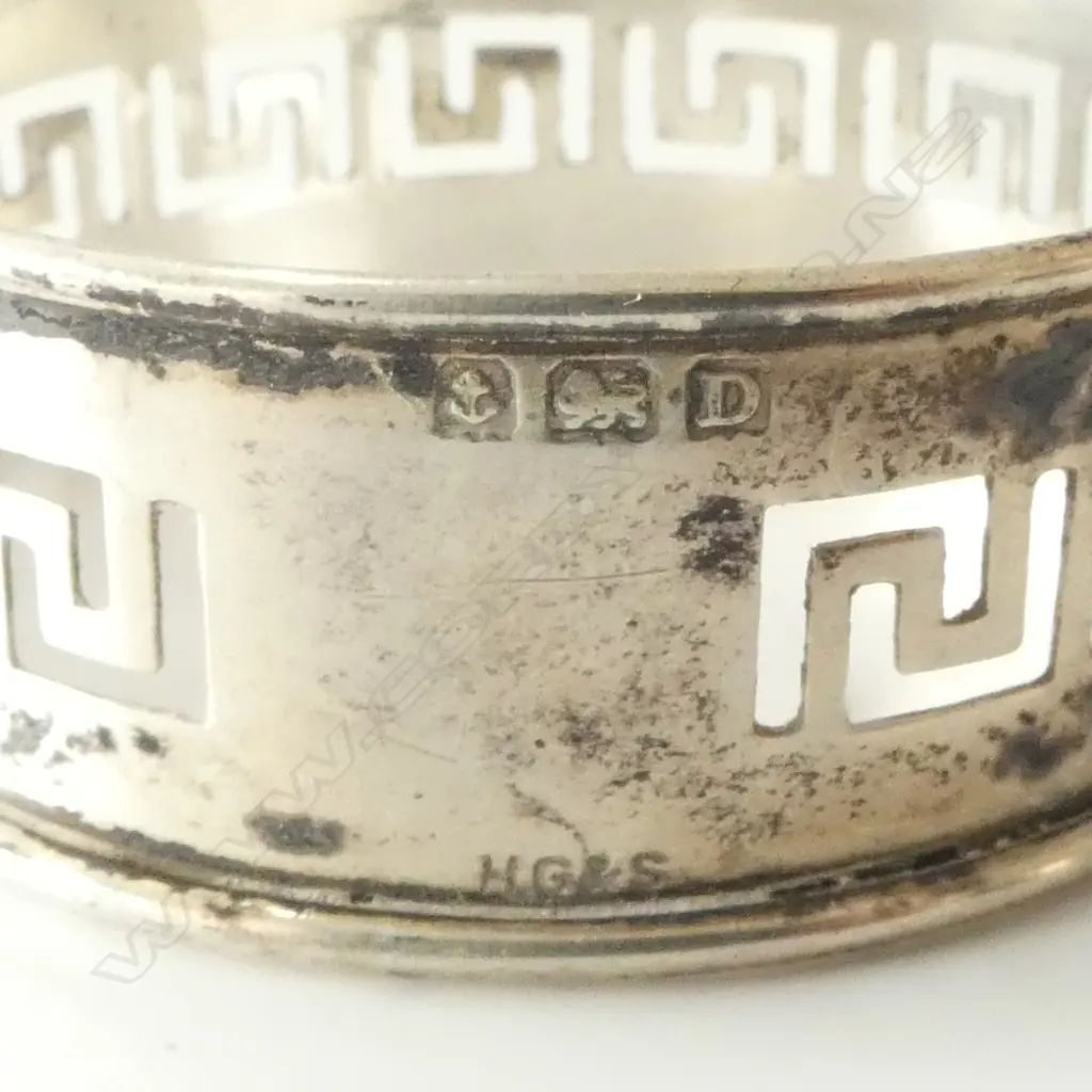 6 STG SILVER NAPKIN RINGS, 86gms Image 1++