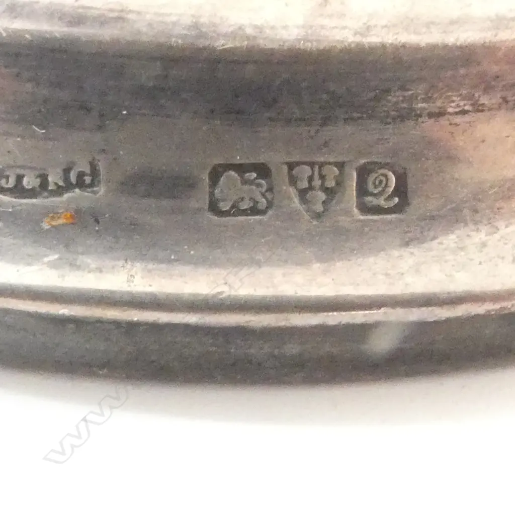 STG SILVER CAPSTAN INKWELL, CHESTER 1916 115mm dia... Image 1++