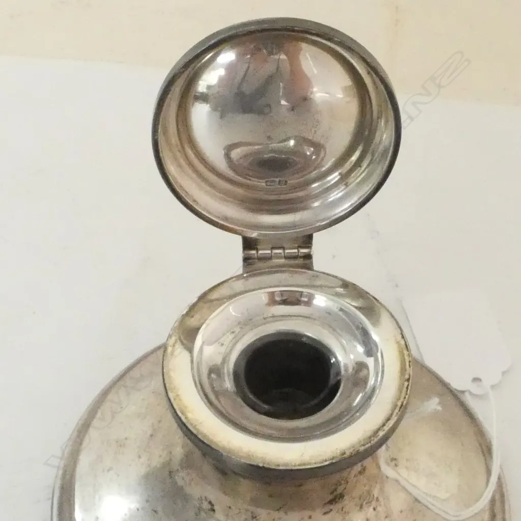 STG SILVER CAPSTAN INKWELL, CHESTER 1916 115mm dia... Image 1++
