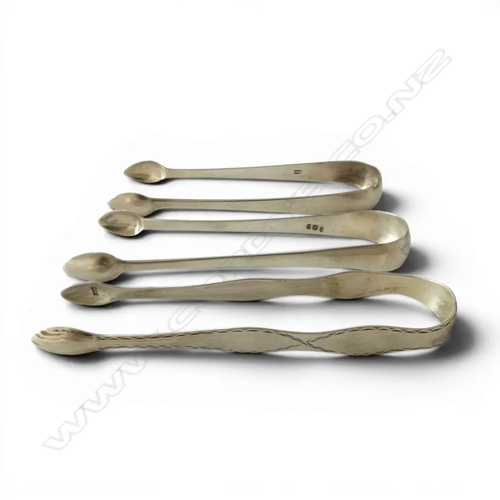 3 PRS STG SILVER TONGS, 90gms Image 1++
