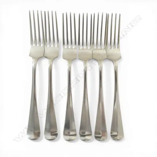 6 DUTCH 833 SILVERLARGE FORKS MAKER JM VAN KEMPEN THE HAGUE 1912 385GMS