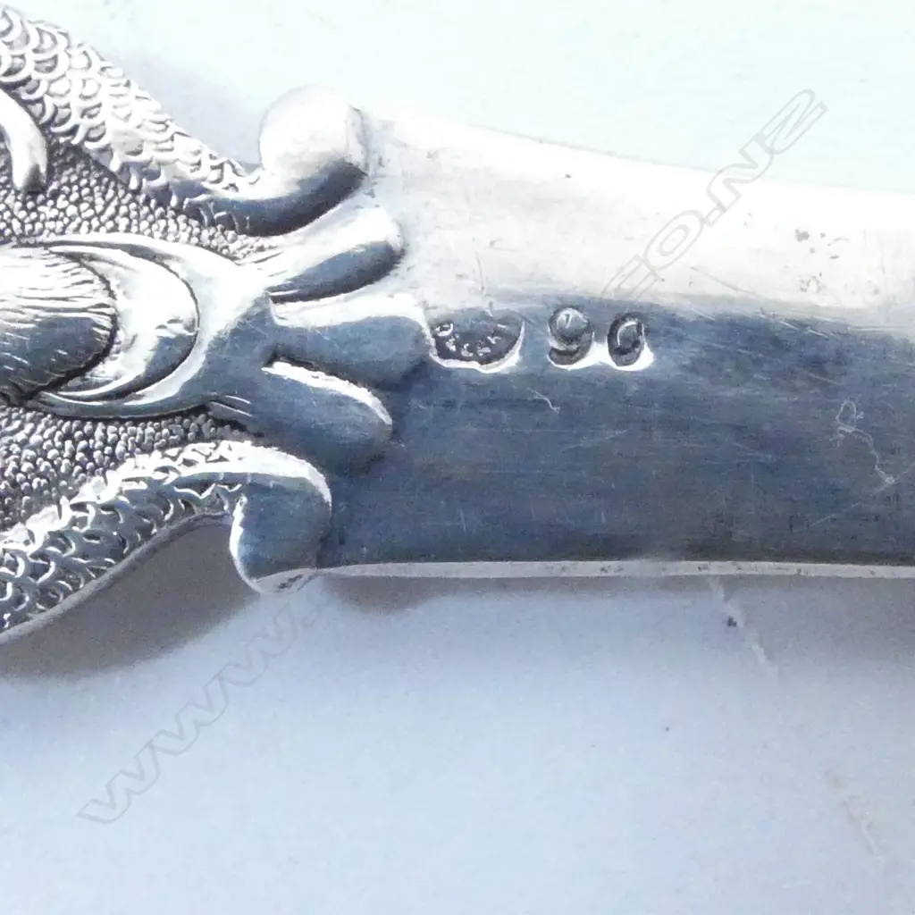 DUTCH 900 SILVER LETTER OPENER WITH WINDMILL 39GMS Image 1++
