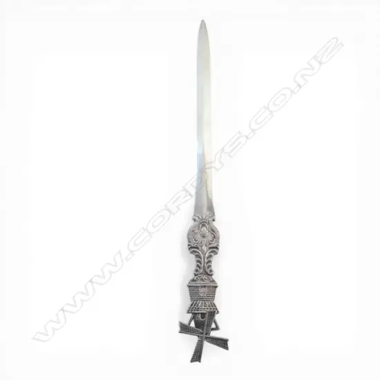 DUTCH 900 SILVER LETTER OPENER WITH WINDMILL 39GMS