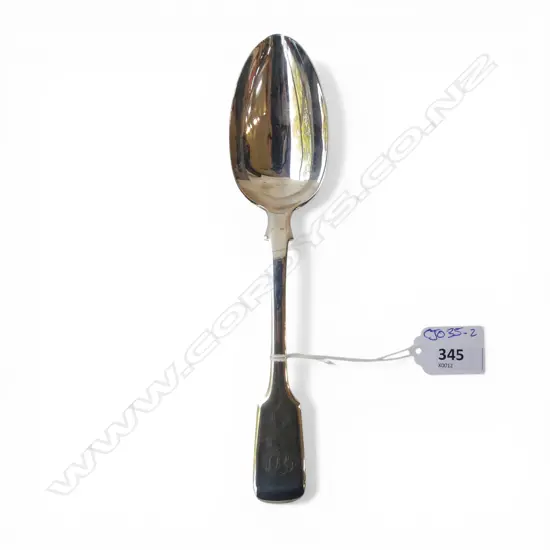 SILVER PIE SPOON hallmarks rubbed 71gms
