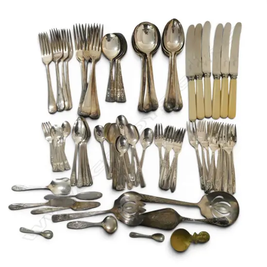 ASST. EP CUTLERY incl. 6 ivorine handled knives