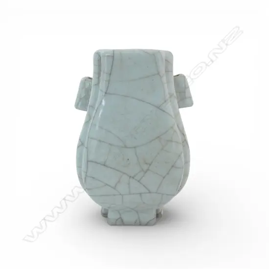 CELADON CRACKLE GLAZE ARROW VASE H.135mm