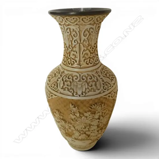 CINNABAR STYLE VASE H.315mm
