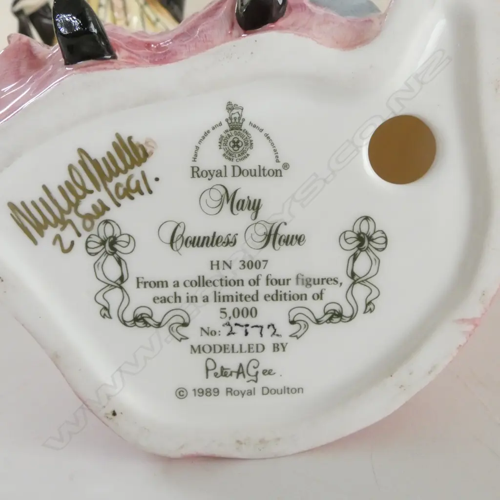 SET 4 BOXED ROYAL DOULTON GAINSBOROUGH LADIES, LTD ED 5000, certificates & signed by Michael Doulton Image 1++