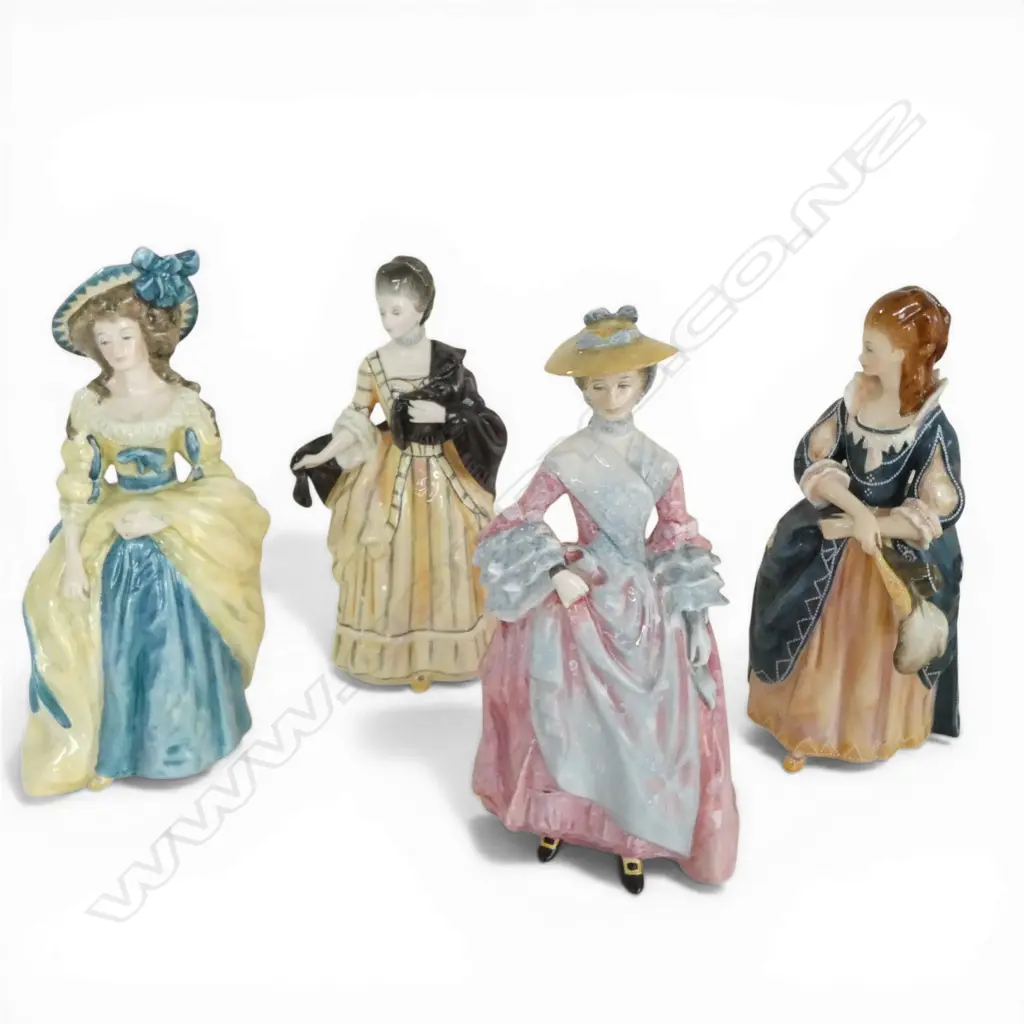 SET 4 BOXED ROYAL DOULTON GAINSBOROUGH LADIES, LTD ED 5000, certificates & signed by Michael Doulton Image 1++