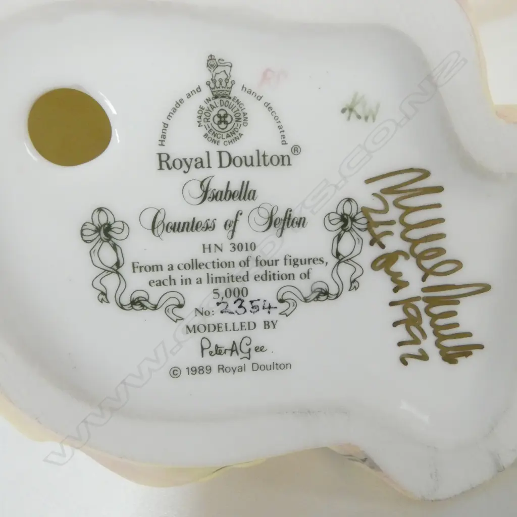 SET 4 BOXED ROYAL DOULTON GAINSBOROUGH LADIES, LTD ED 5000, certificates & signed by Michael Doulton Image 1++
