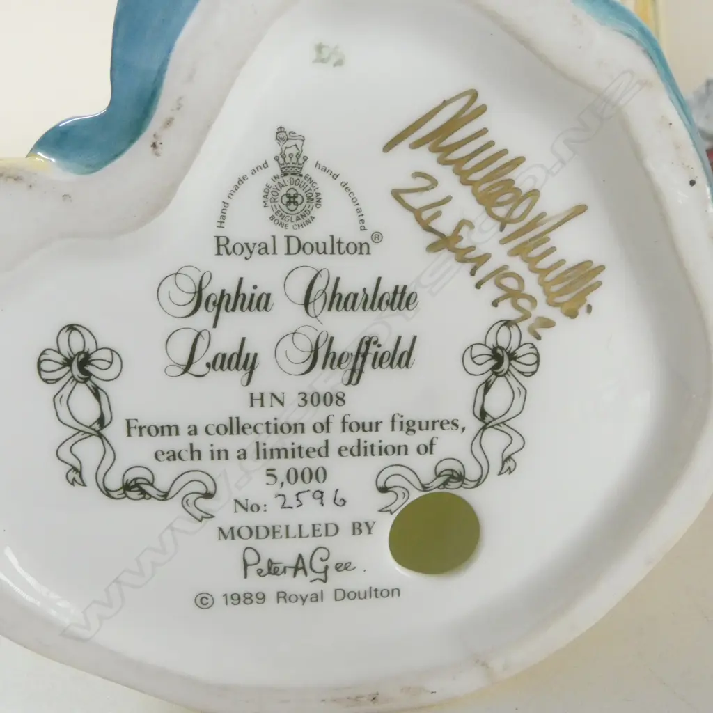 SET 4 BOXED ROYAL DOULTON GAINSBOROUGH LADIES, LTD ED 5000, certificates & signed by Michael Doulton Image 1++