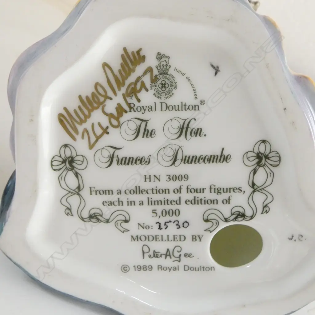 SET 4 BOXED ROYAL DOULTON GAINSBOROUGH LADIES, LTD ED 5000, certificates & signed by Michael Doulton Image 1++