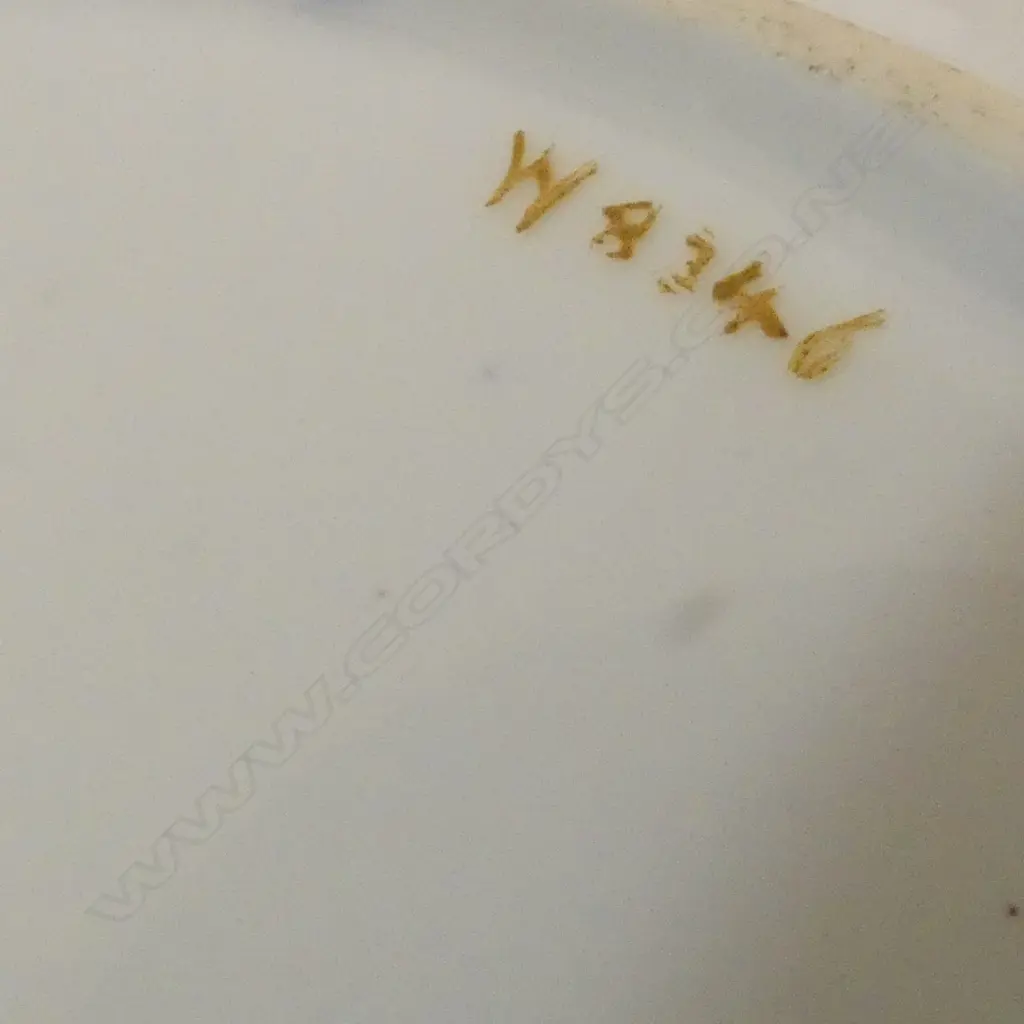 ROYAL WORCESTER PLATE SIGNED A. SHUCK 230mm dia, ROYAL CROWN DERBY TRIO Image 1++