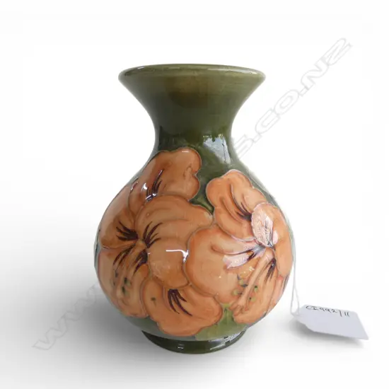 W MOORECROFT HIBUISCUS VASE H130MM