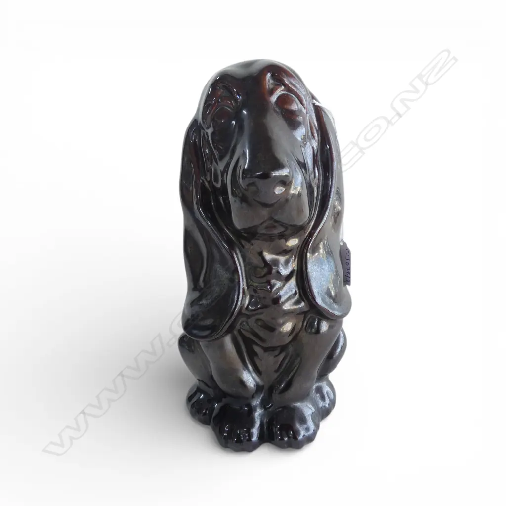 BROWN GLAZED DOG H.260mm Image 1++
