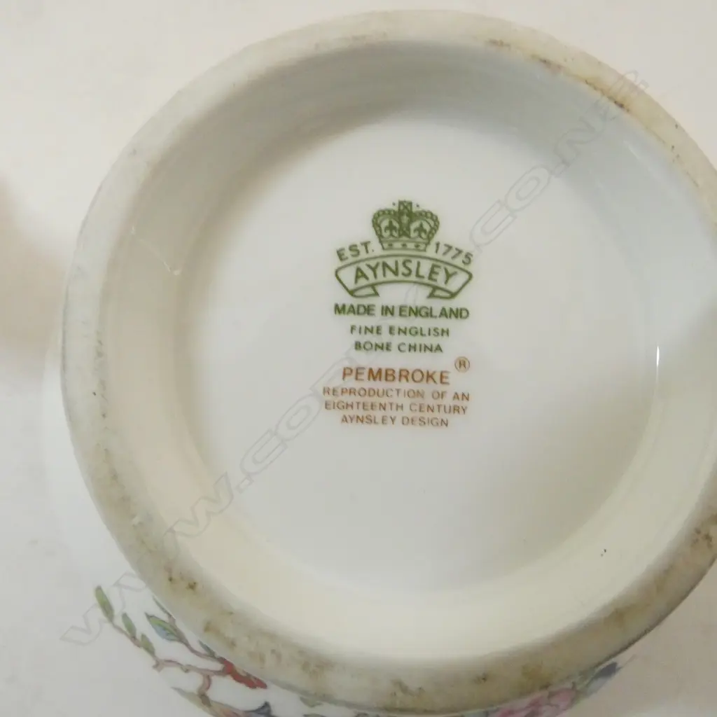 6 PCS AYNSLEY PEMBROKE ENGLISH FINE CHINA Image 1++