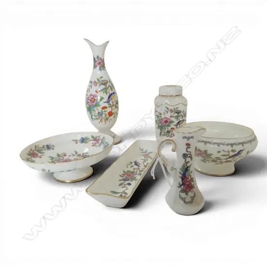 6 PCS AYNSLEY PEMBROKE ENGLISH FINE CHINA