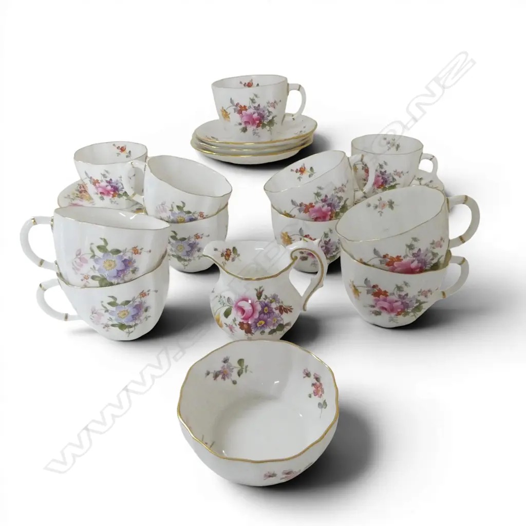 ASST. PCS ROYAL CROWN DERBY, 10 SAUCERS,11 CUPS, 13 SAUCERS, M/S Image 1++