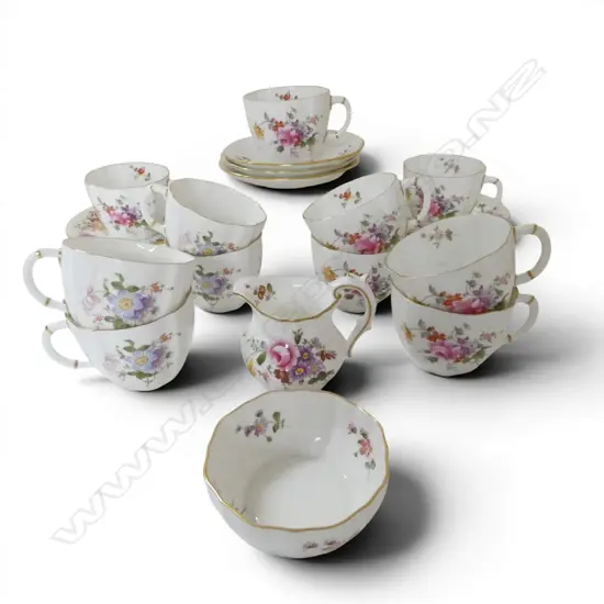 ASST. PCS ROYAL CROWN DERBY, 10 SAUCERS,11 CUPS, 13 SAUCERS, M/S