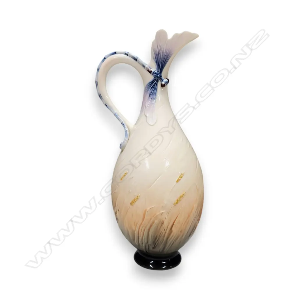 FRANZ PORCELAIN DRAGONFLY WATER JUG 300H mm Image 1++