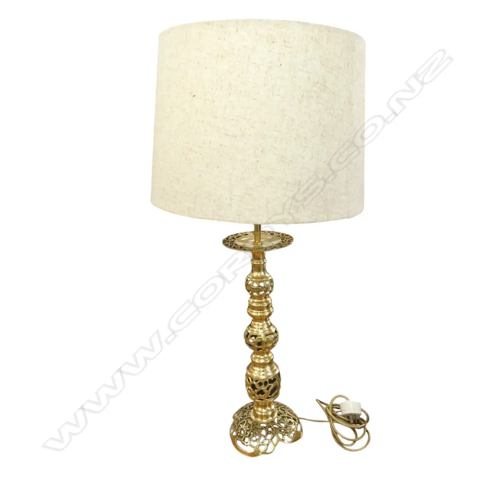 TABLE LAMP, BRASS BASE H.760mm Image 1++