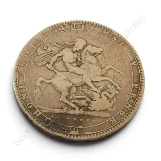 GEORGE III 1819 SILVER CROWN COIN 28gms